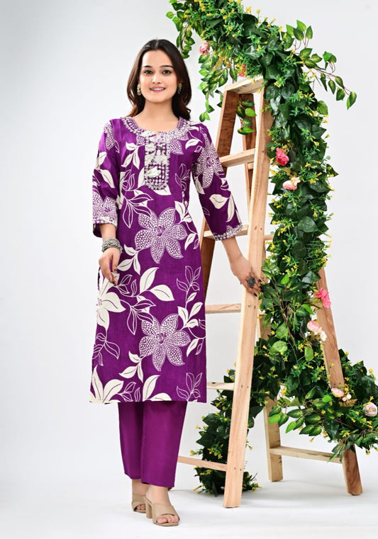 cotton 60-60 Kurti and pant